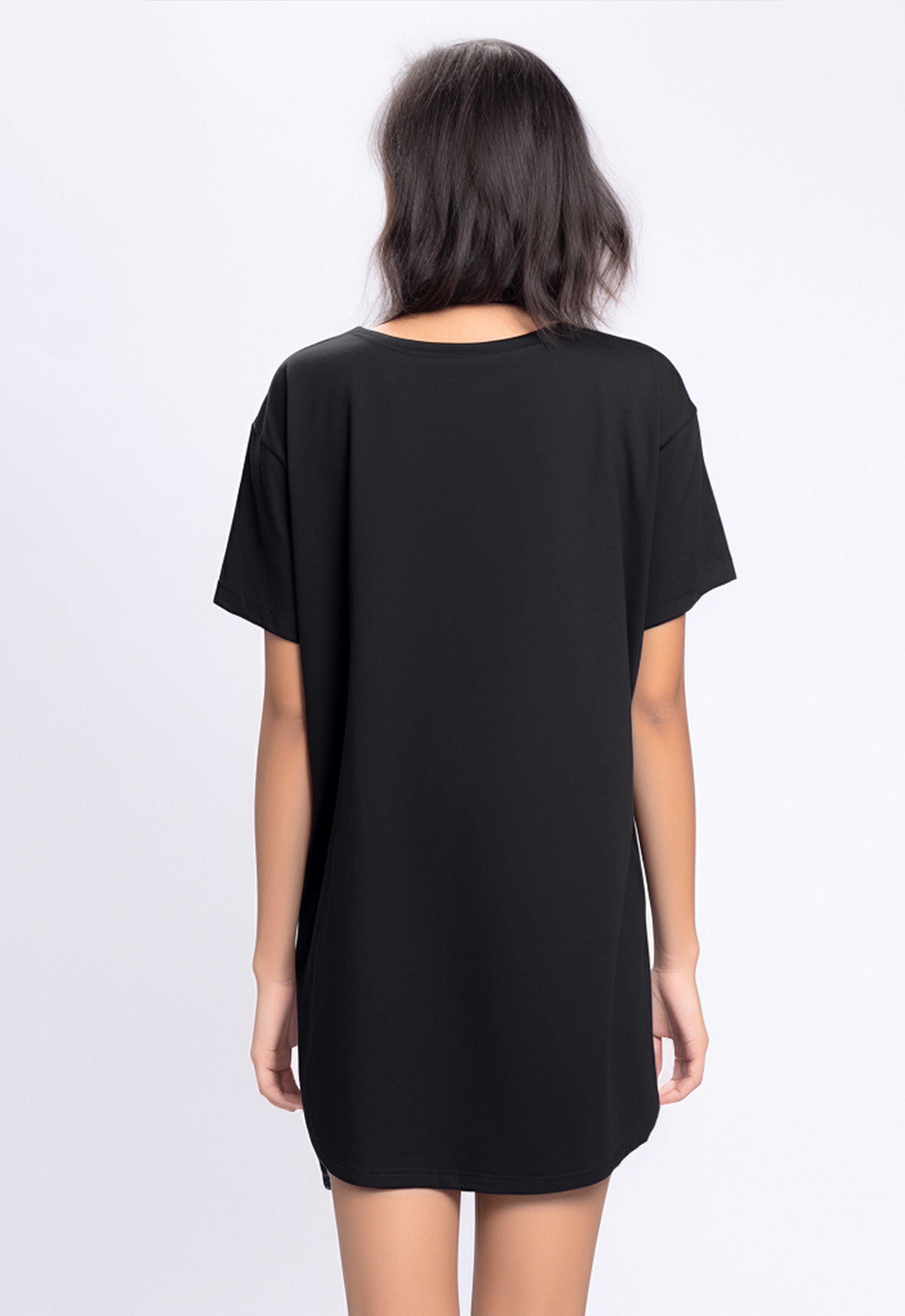 LTF60 Kaos Dress Loose Oversize Wanita bahan instacool 