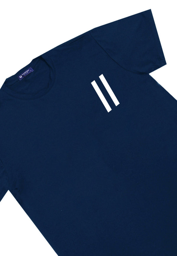 MTR15 Kaos T-Shirt Pria Instacool unisex "slash slash" navy