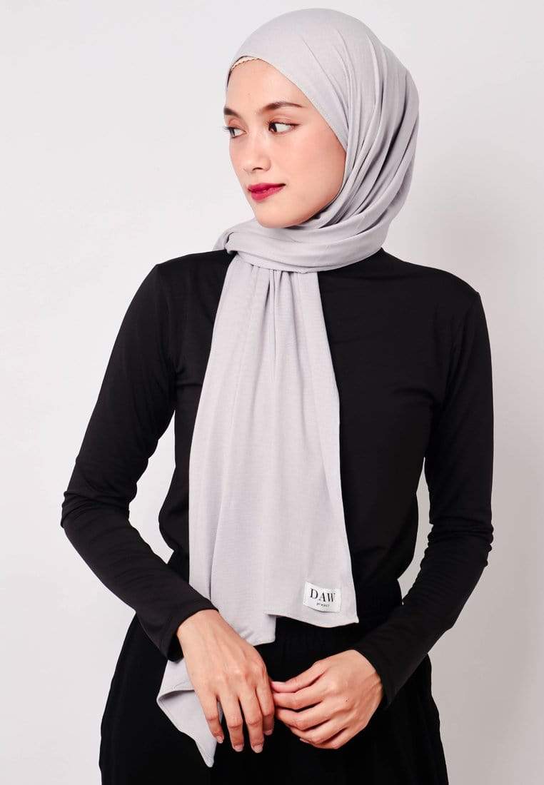 Daw Project DH044 Hijab Pashmina milan Silver