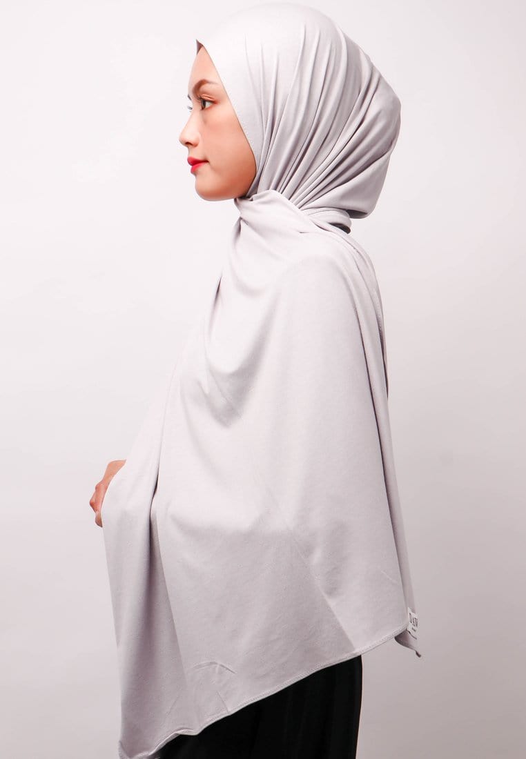 Daw Project DH071 Hijab Pashmina instan Silver
