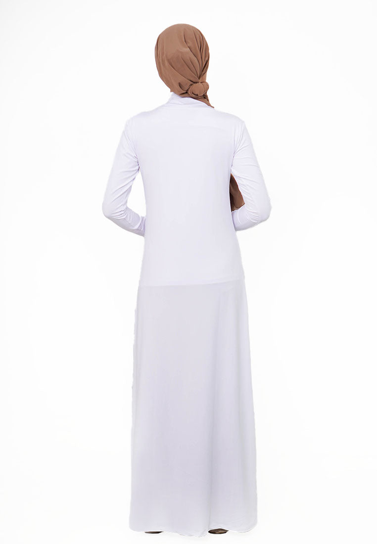 DA017 Inner Dress lengan panjang putih daw project