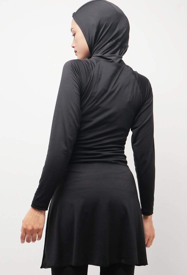 Td Active LSA22 Set Baju Renang Set Hijab Muslim Hijab Atasan Legging Hitam