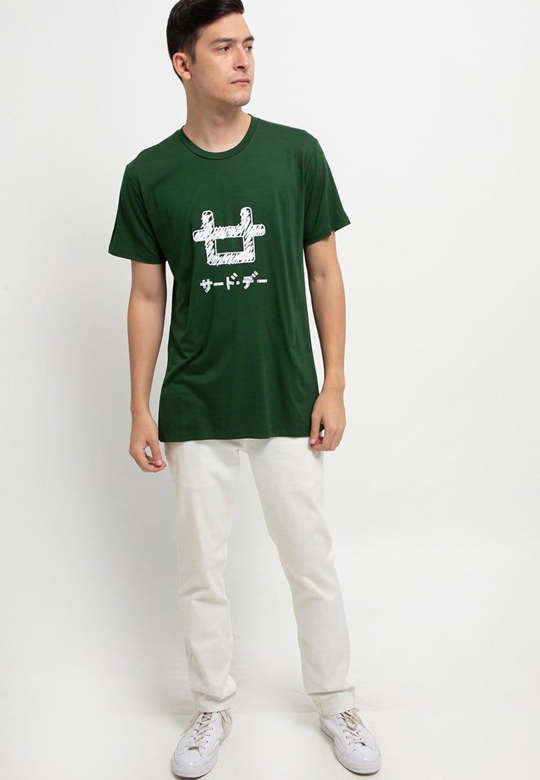 Third Day MTI04 Logoicon Scribble Blk T-Shirt Hijau Emr