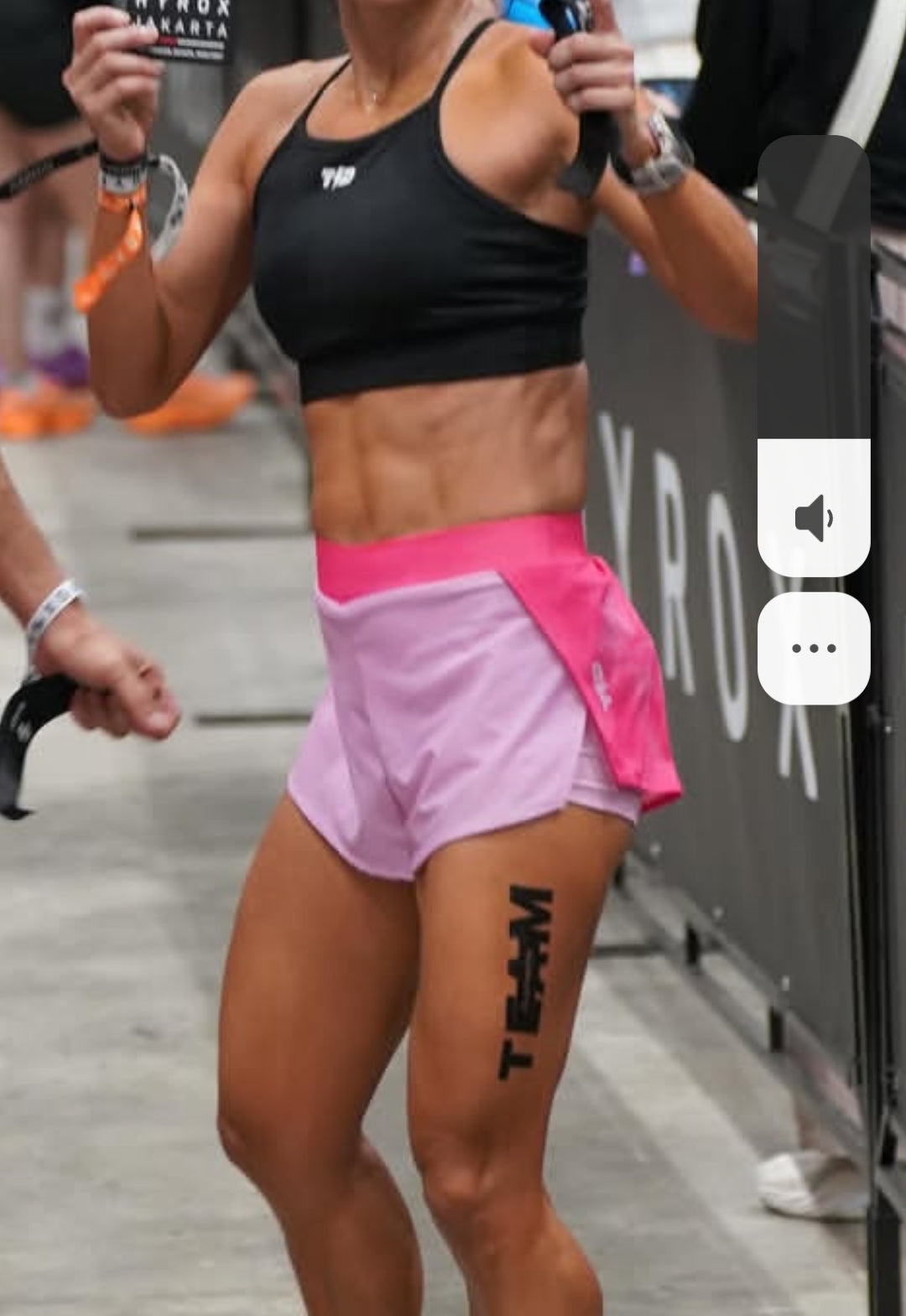 TDACTIVE Celana Lari Running Shorts 2 Color inside legging - fuschia pink LB158