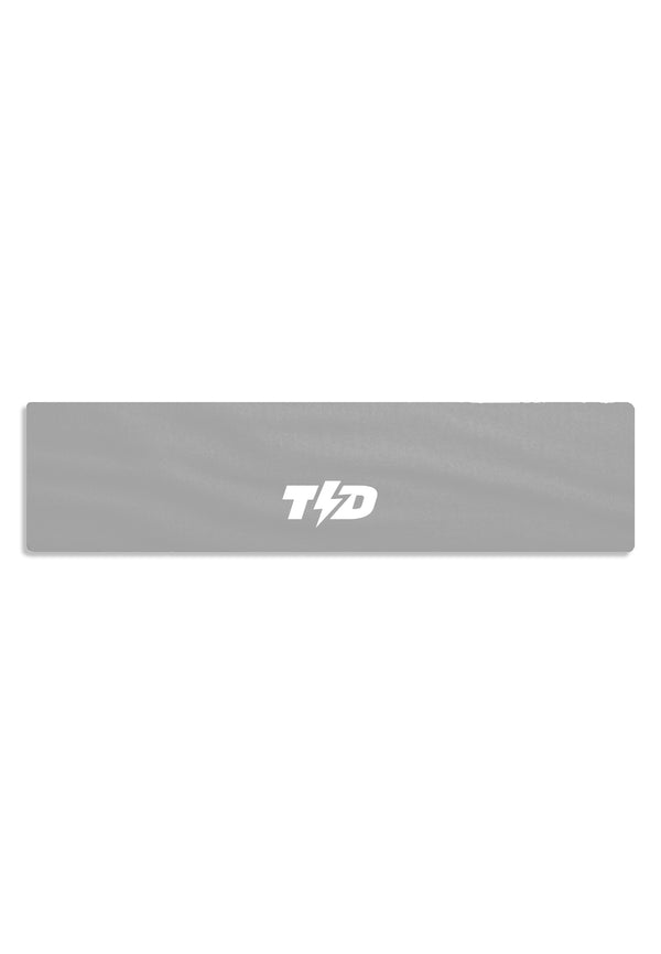 ABA14 Sweatband Headband Padel Tennis Lari Anti Bau , drifit, super stretch silver grey Td Bolt