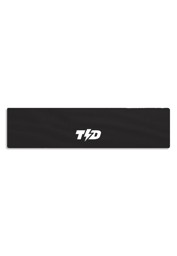 ABA15 Sweatband Headband Padel Tennis Lari Anti Bau , drifit, super stretch hitam Td Bolt