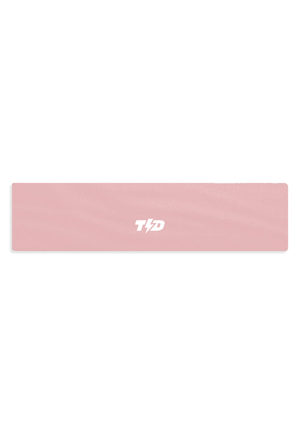 ABA18 Sweatband Headband Padel Tennis Lari Anti Bau drifit super stretch baby pink Tdbolt
