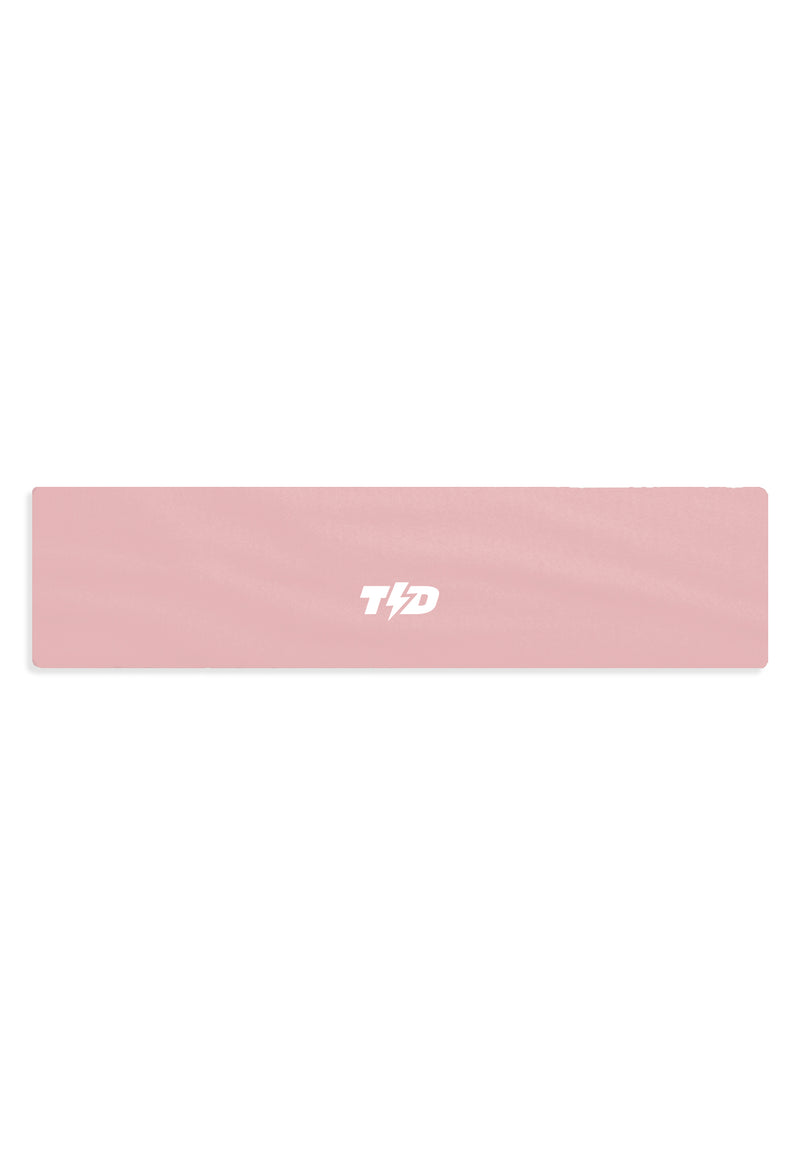 ABA18 Sweatband Headband Padel Tennis Lari Anti Bau drifit super stretch baby pink Tdbolt