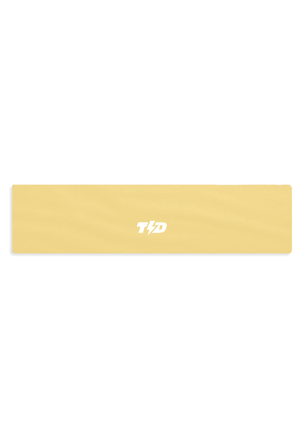 ABA19 Sweatband Headband Padel Tennis Lari Anti Bau drifit super stretch pastel yellow Tdbolt