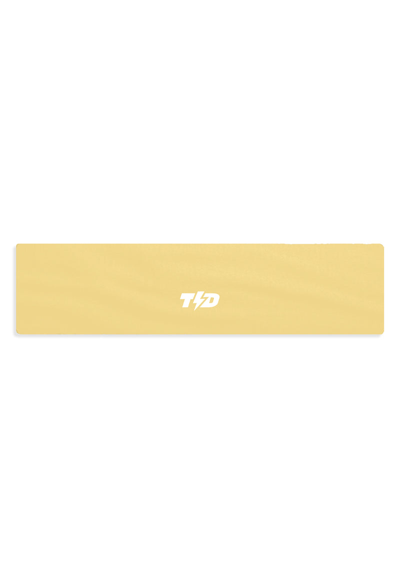 ABA19 Sweatband Headband Padel Tennis Lari Anti Bau drifit super stretch pastel yellow Tdbolt