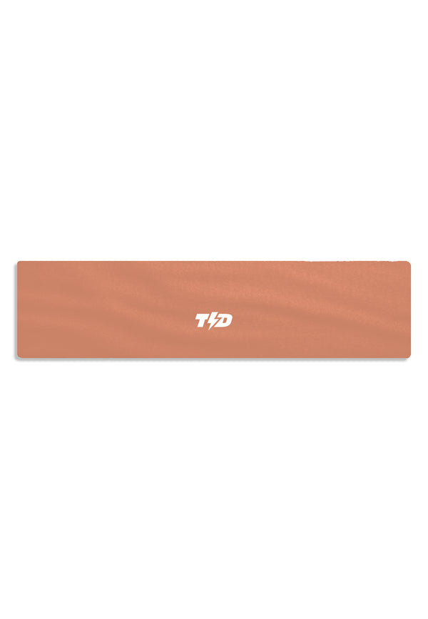 ABA22 Headband Wanita Olahraga Padel Tennis Lari Badminton Anti Odor 4way stretch drifit "cantaloupe peach"