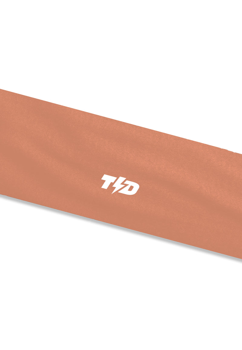 ABA22 Headband Wanita Olahraga Padel Tennis Lari Badminton Anti Odor 4way stretch drifit "cantaloupe peach"