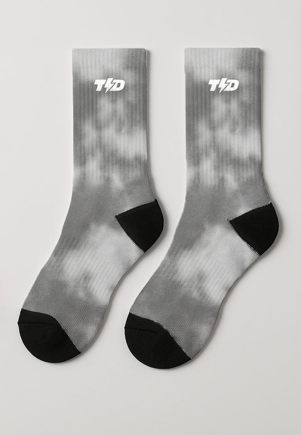 ABA27 Kaos Kaki Wanita Abu Tie Dye TdBolt