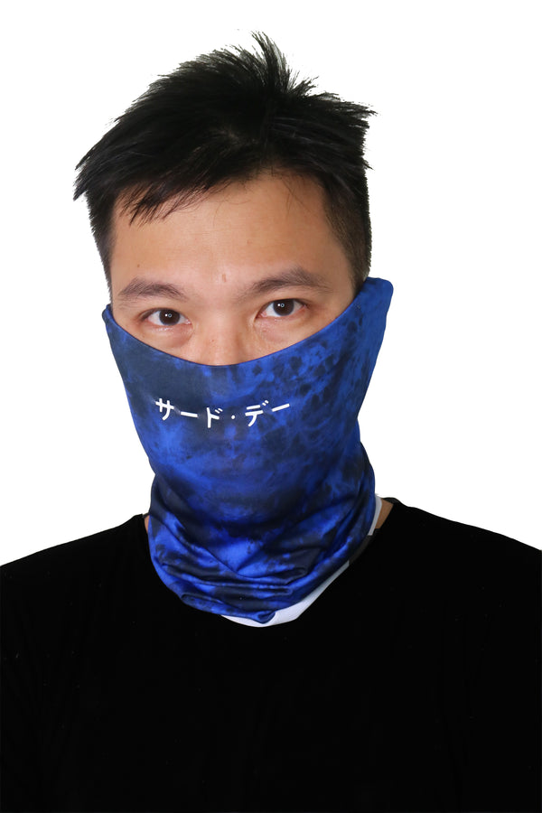 AMD11 masker Penutup Mulut 5-in-1 tie dye navy