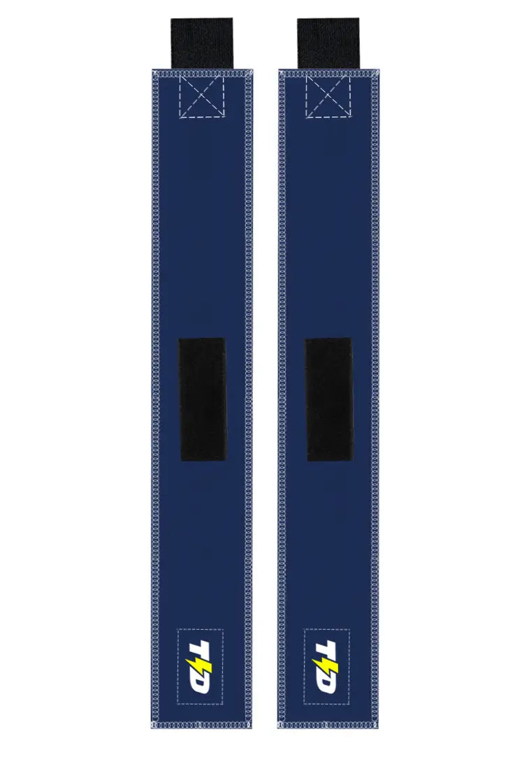 TB014 Wrist Wrap Weight Lifting Oly Lifting Bahan Kanvas Navy