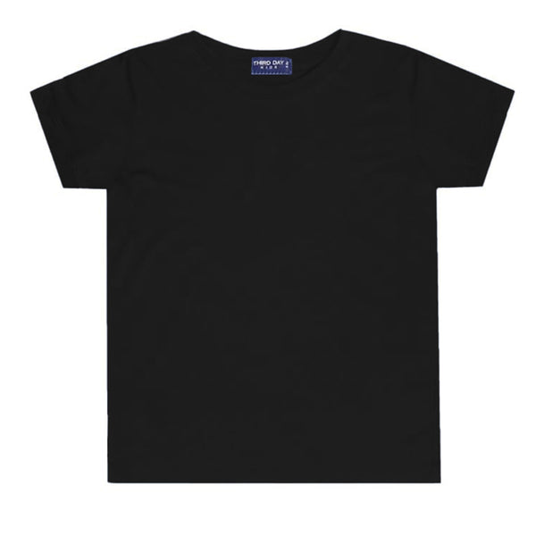 Td Kids KU030 kaos anak boy girl polos hitam