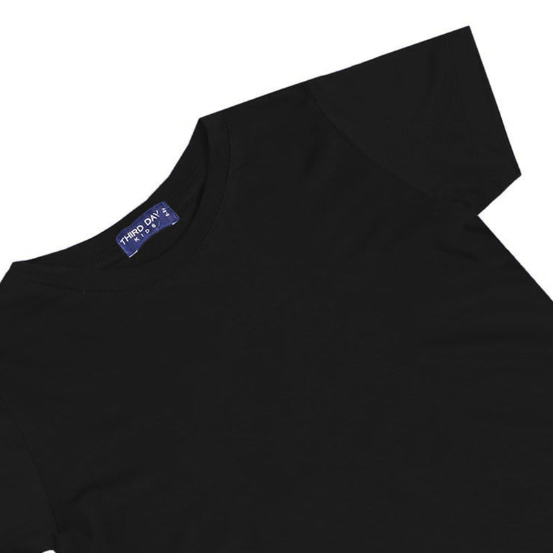Td Kids KU030 kaos anak boy girl polos hitam