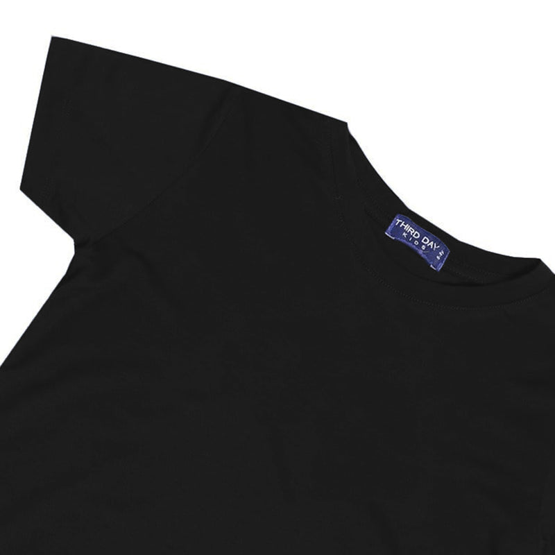 Td Kids KU030 kaos anak boy girl polos hitam