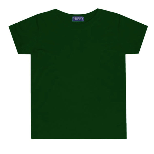 Td Kids KU031 kaos anak boy girl polos hijau army