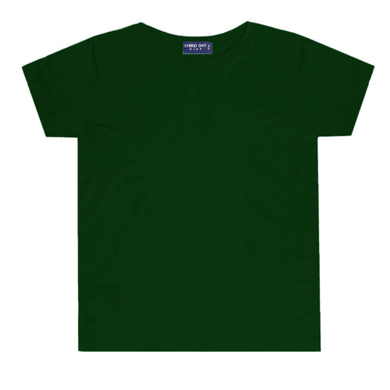 Td Kids KU031 kaos anak boy girl polos hijau army