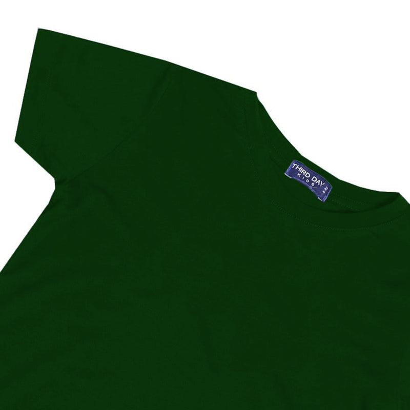 Td Kids KU031 kaos anak boy girl polos hijau army