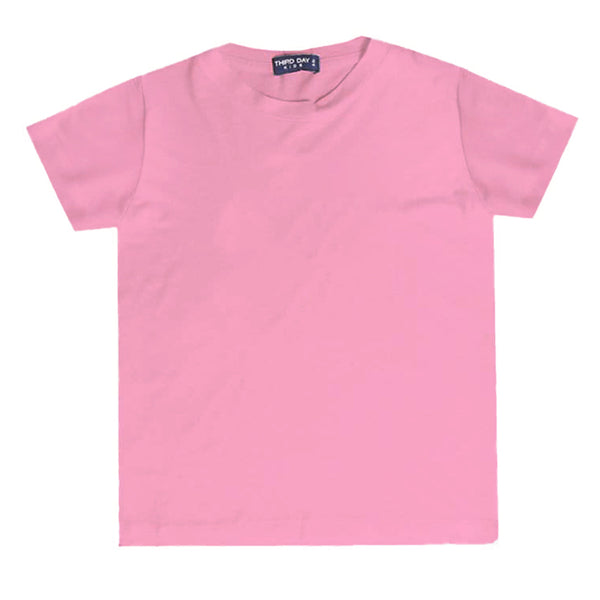 Td Kids KU032 kaos anak boy girl polos pink wild rose