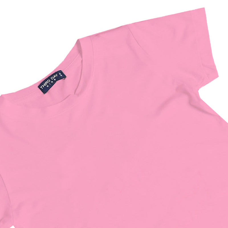 Td Kids KU032 kaos anak boy girl polos pink wild rose