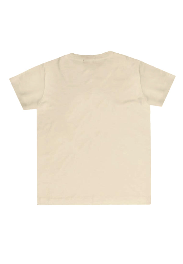 KU116 kaos anak boy girl polos cream