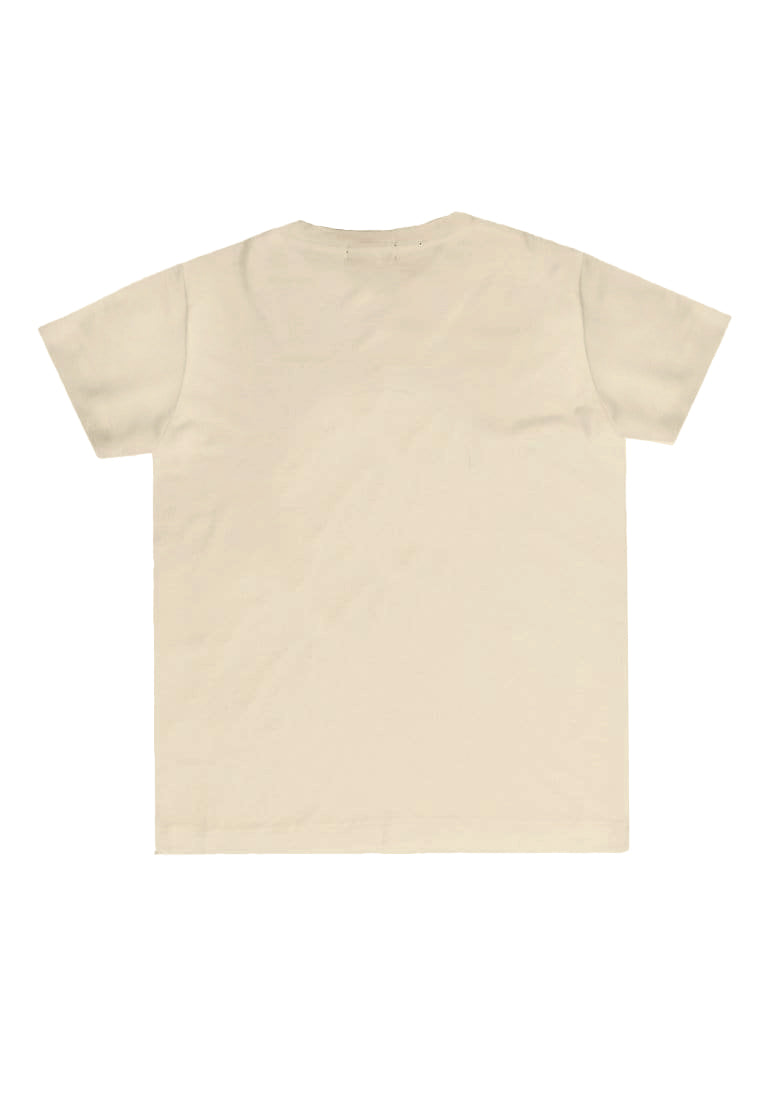 KU116 kaos anak boy girl polos cream