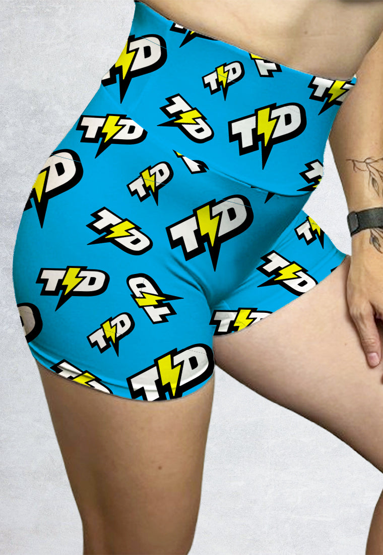 LB105 Booty Shorts Legging Gym Bermotif 