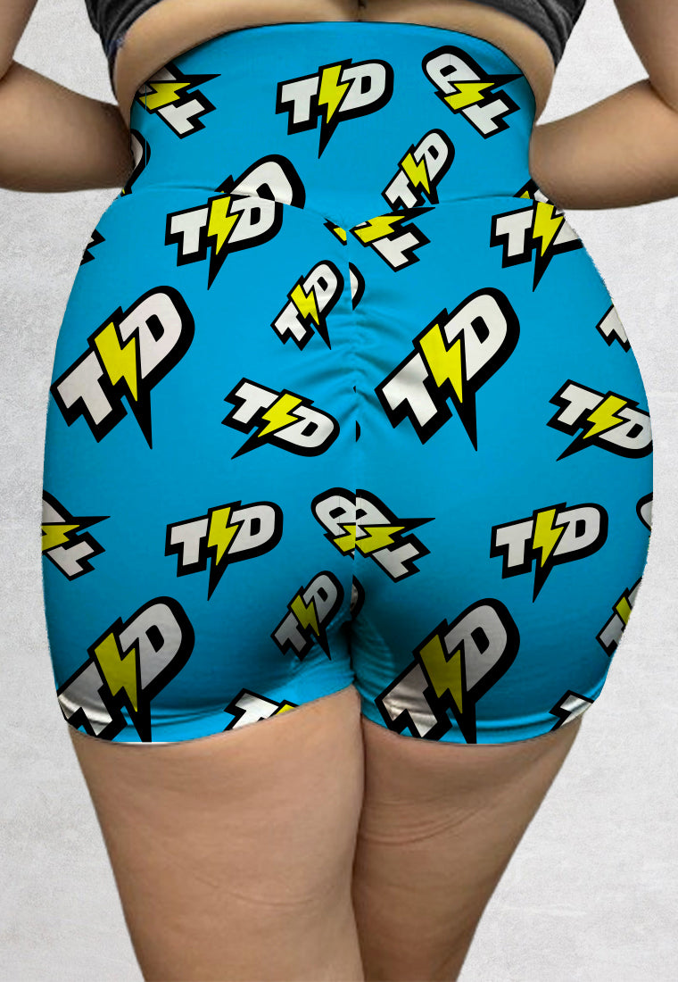 LB105 Booty Shorts Legging Gym Bermotif 