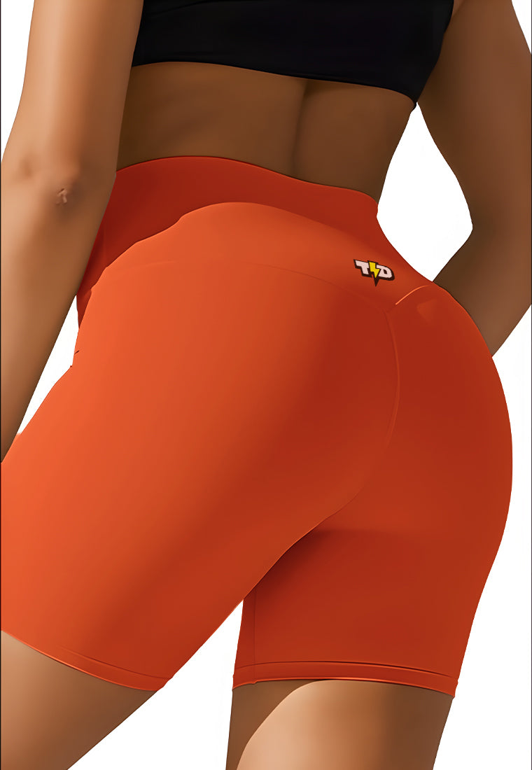 LB116 Legging Gym 5inch LuxStretch glow orange