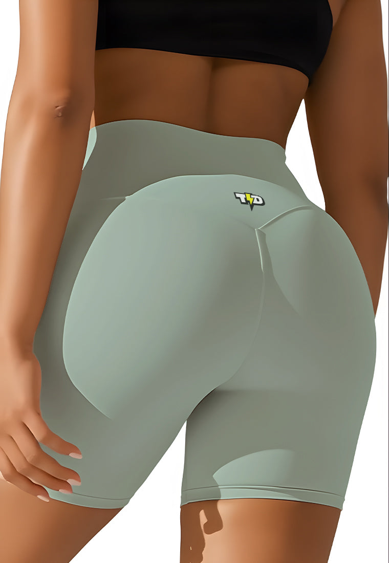 LB120 Legging Gym 5inch LuxStretch glow hijau sage
