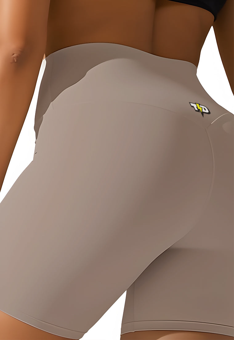 LB121 Legging Gym 5inch LuxStretch glow light brown