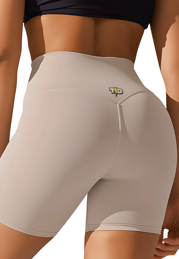 LB122 Legging Gym 5inch LuxStretch glow light ivory