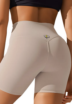 LB122 Legging Gym 5inch LuxStretch glow light ivory