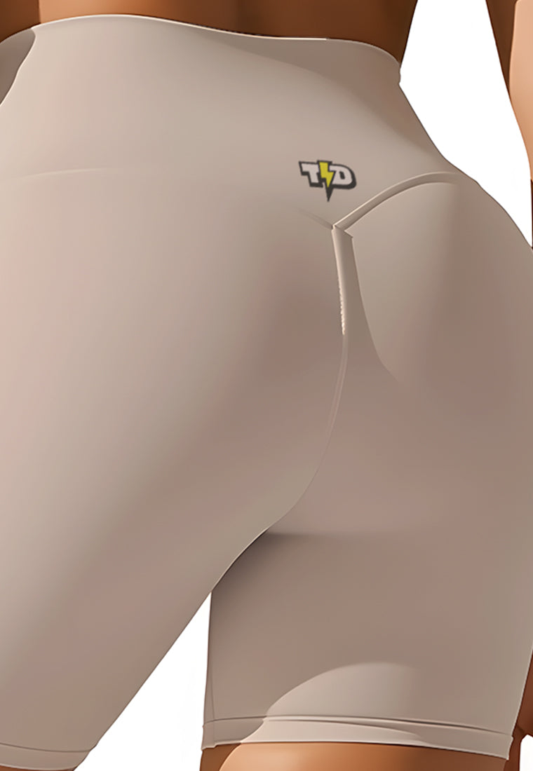 LB122 Legging Gym 5inch LuxStretch glow light ivory