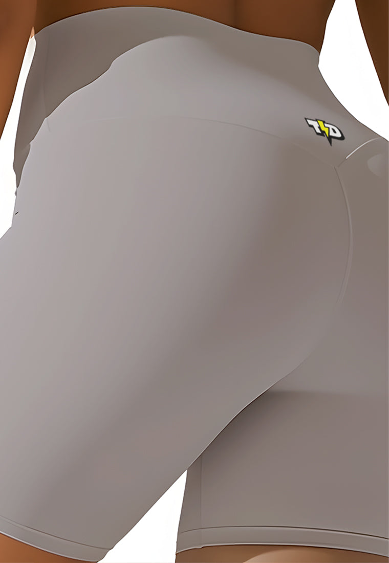LB123 Legging Gym 5inch LuxStretch glow silver grey