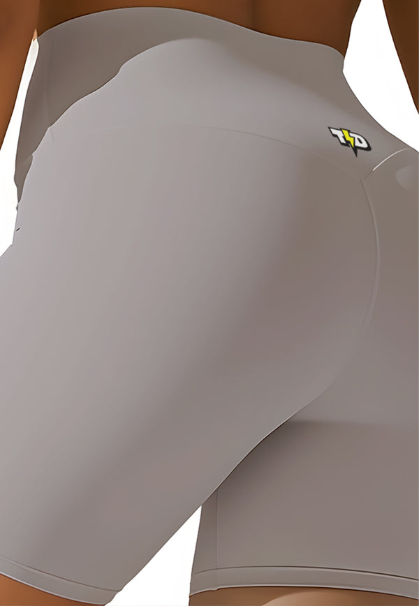 LB123 Legging Gym 5inch LuxStretch glow silver grey