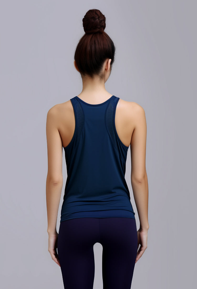 LSB62 tank top kutung wanita dri fit sleeveless gym running olahraga 