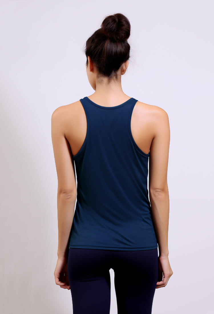 LSB63 tank top kutung wanita dri fit sleeveless gym running olahraga 