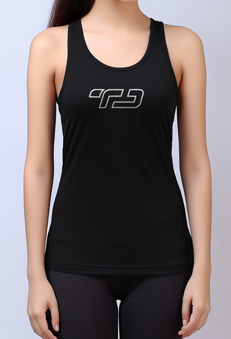 LSB64 tank top kutung wanita dri fit sleeveless gym running olahraga 