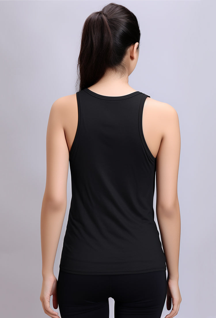 LSB65 tank top kutung wanita dri fit sleeveless gym running olahraga 