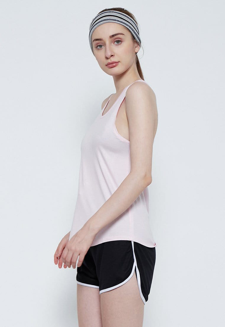 Td Active LSC03 YBC yoga sleeveless polos light pink