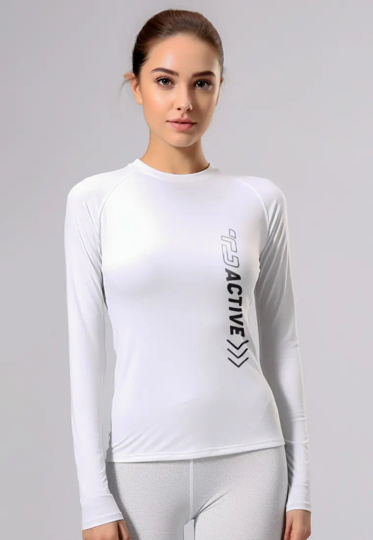 LSD26 baju gym lengan panjang stretch jersey 
