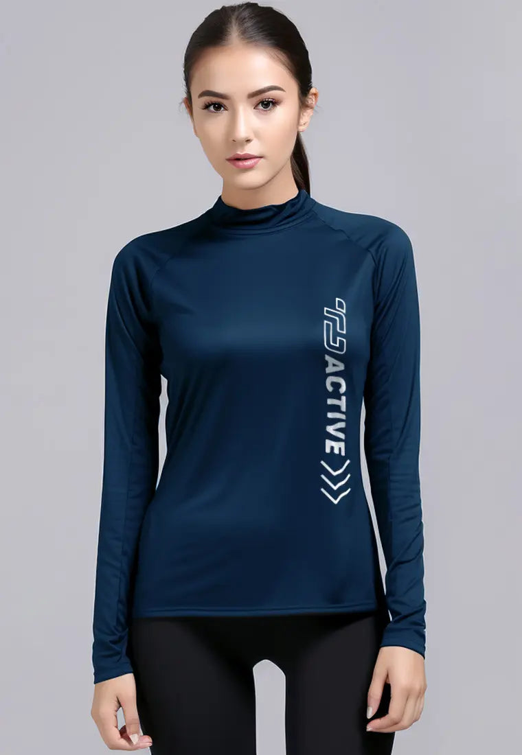 LSD28 baju gym lengan panjang stretch jersey 