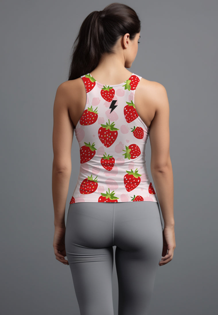 LSD54 Tanktop Gym  Crop Wanita Airdrylite "strawberry" pink