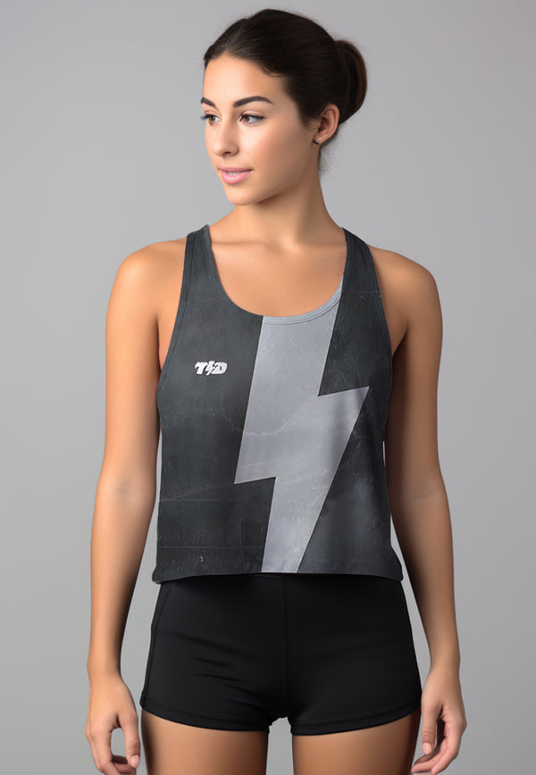 LSD59 crop tank running tdbolt "speed endurance" hitam airdrylite
