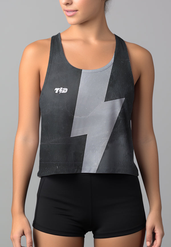 LSD59 crop tank running tdbolt "speed endurance" hitam airdrylite