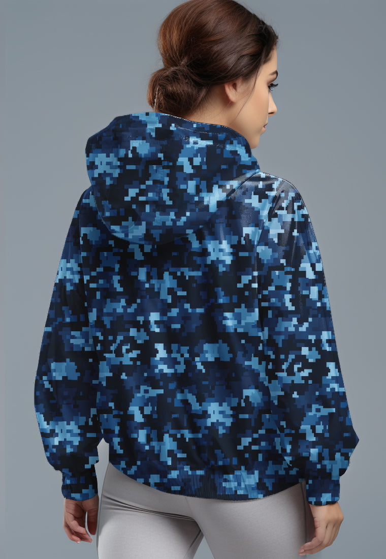 LSD71 Jaket Lari Olahraga Wanita Parasut motif 